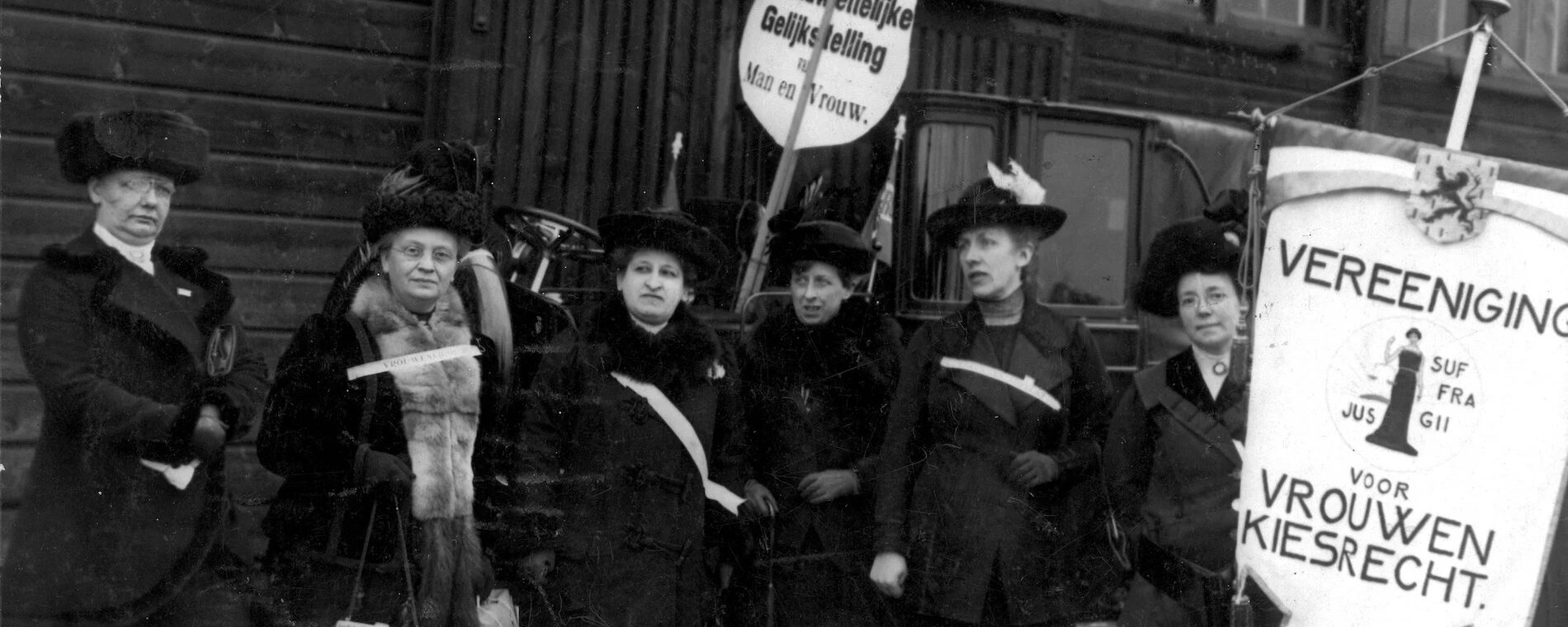 Demonstratie voor vrouwenkiesrecht (Amsterdam, 1914)